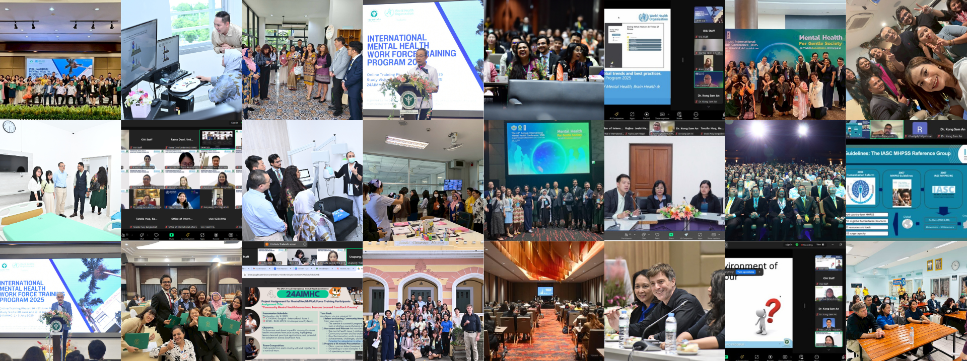 Program highlights of the Thailand International Mental Health Workforce Training Program